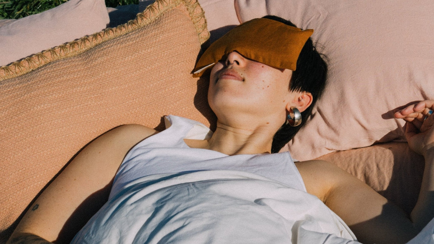 LAVENDER + CHAMOMILE EYE PILLOW - CLAY