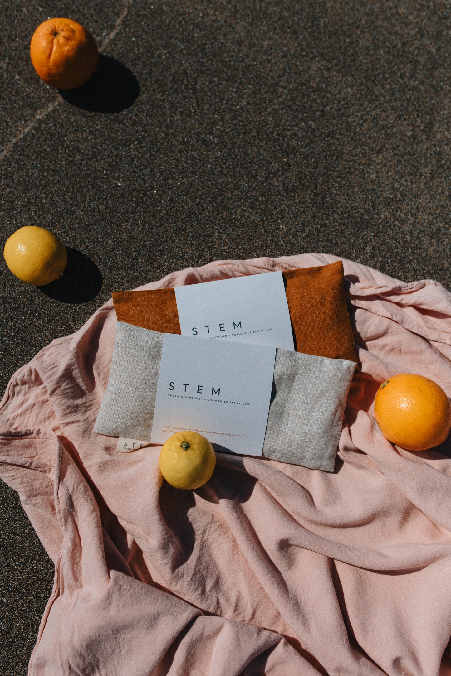 LAVENDER + CHAMOMILE EYE PILLOW - CLAY