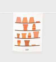 Load image into Gallery viewer, EMPTY POTS ON SHELVES - TEA TOWEL
