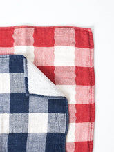 Load image into Gallery viewer, VINTAGE CHECK TOWELS - NAVY COLLECTION

