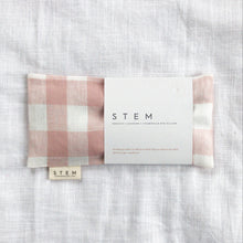 Load image into Gallery viewer, ***PREORDER*** LAVENDER + CHAMOMILE EYE PILLOW - PETAL GINGHAM

